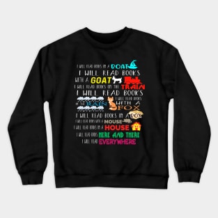 I Will Read Books On A Boat Everywhere Reading Crewneck Sweatshirt